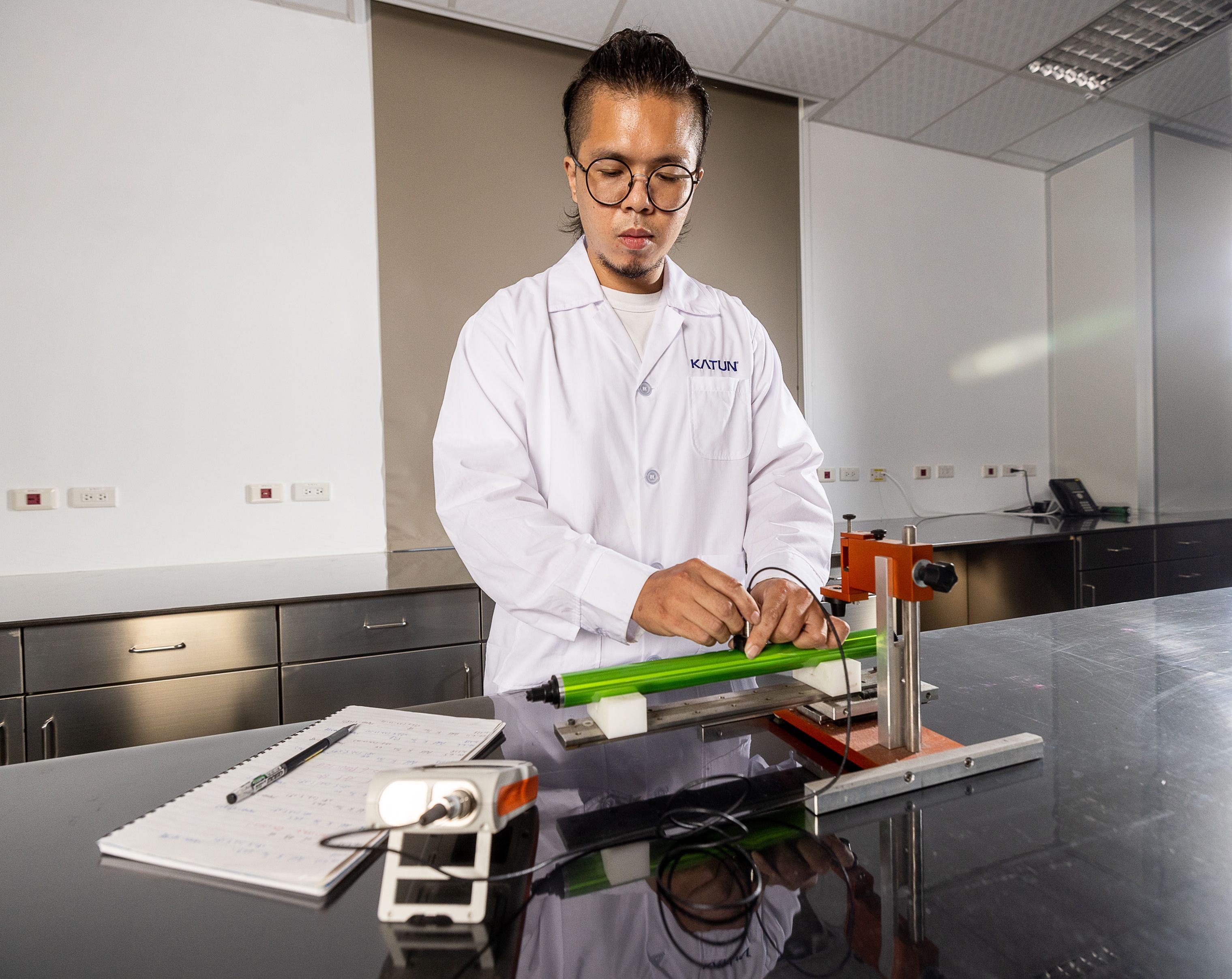Katun Innovation Hub Technician Running Tests