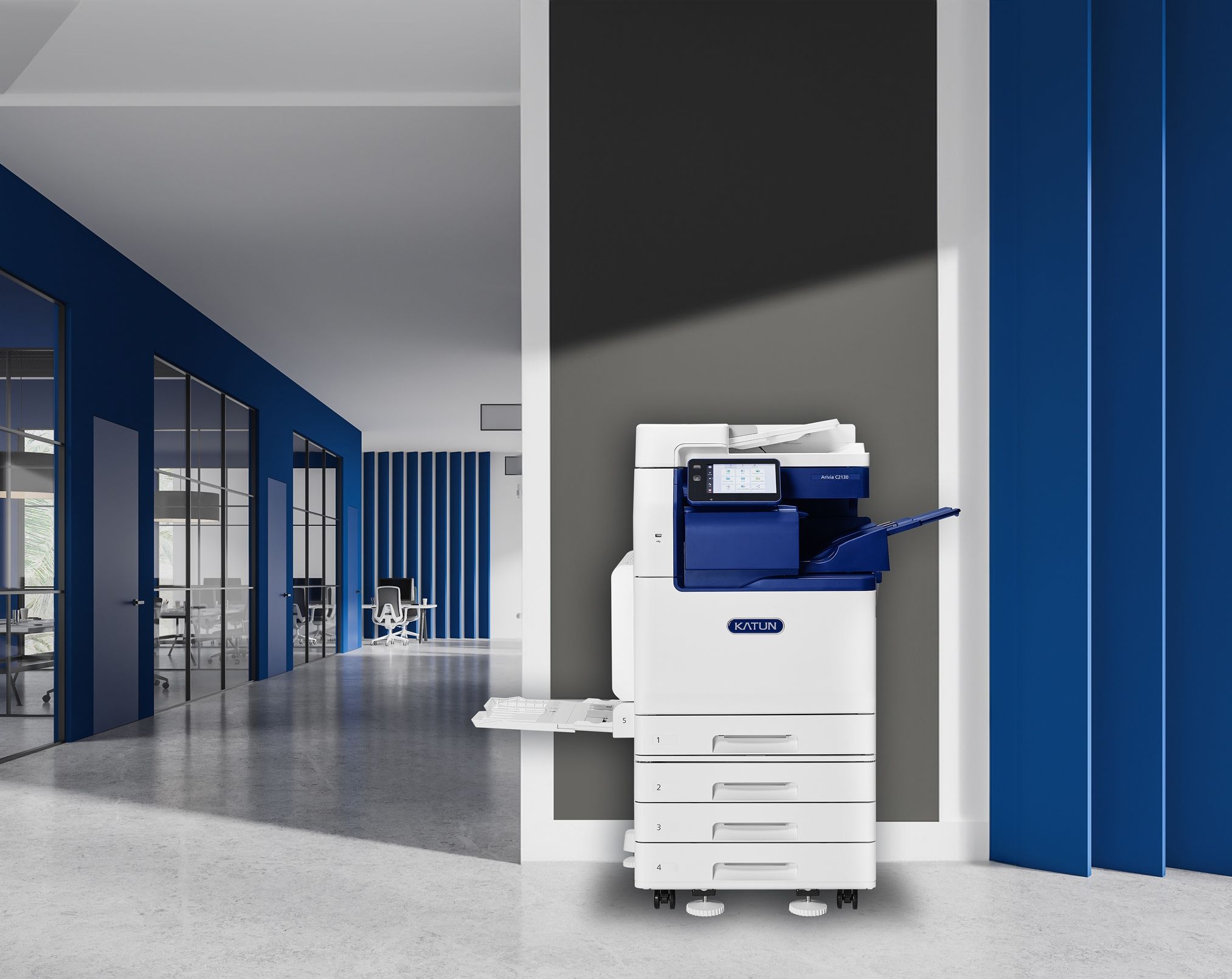 Arivia Multifunktionsdrucker (MFP) von Katun in einem Büro