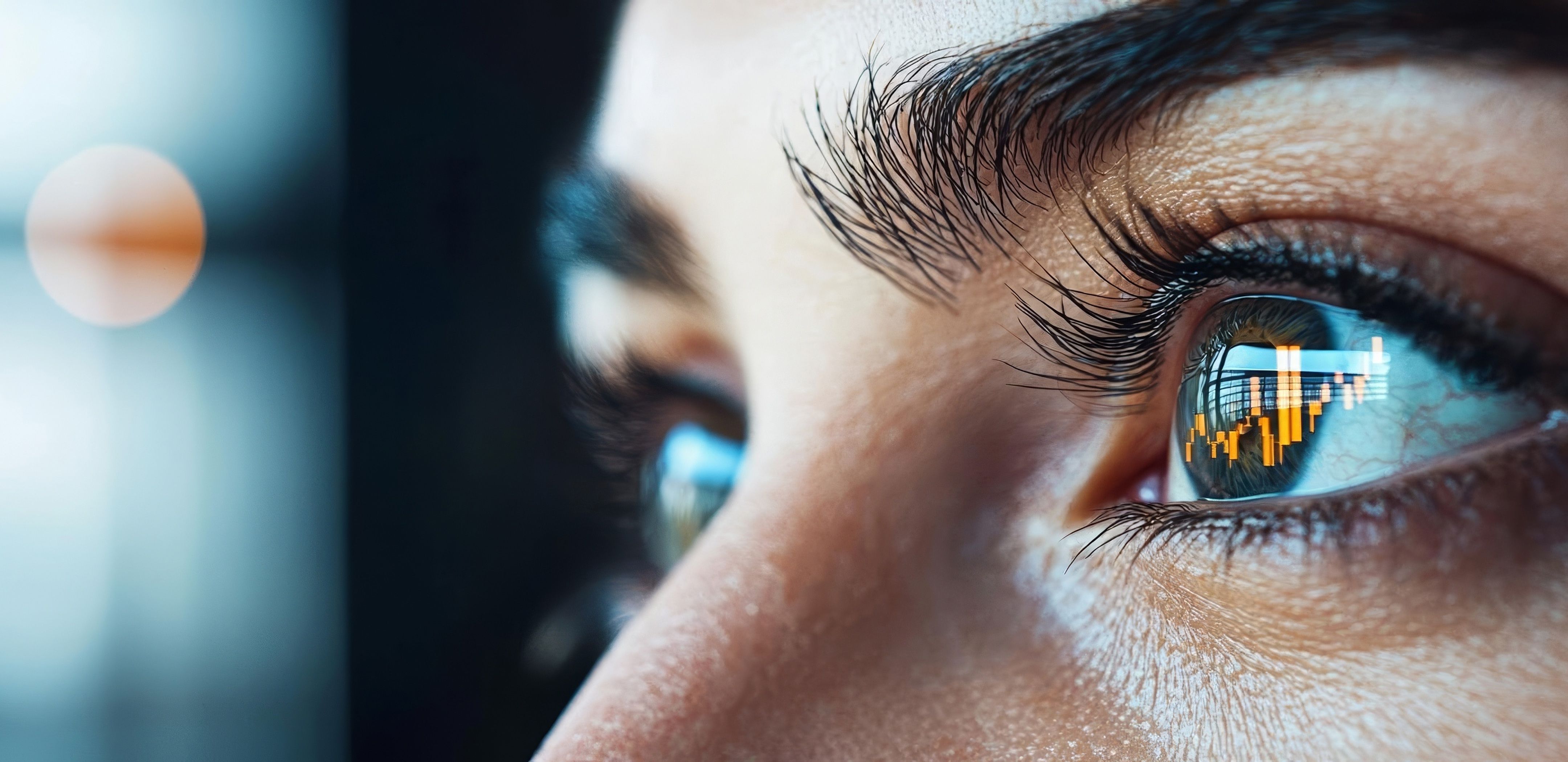 Women's Eyes Looking Off